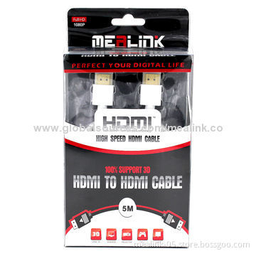 Slim HDMI Cable, High-speed, High-purity OFC Conductor